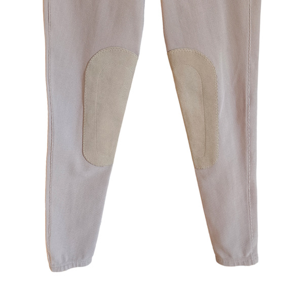 Irideon Breeches Equestrian Riding Pants Knee Patch Tan Girl's Size Large Long - Picture 3 of 9
